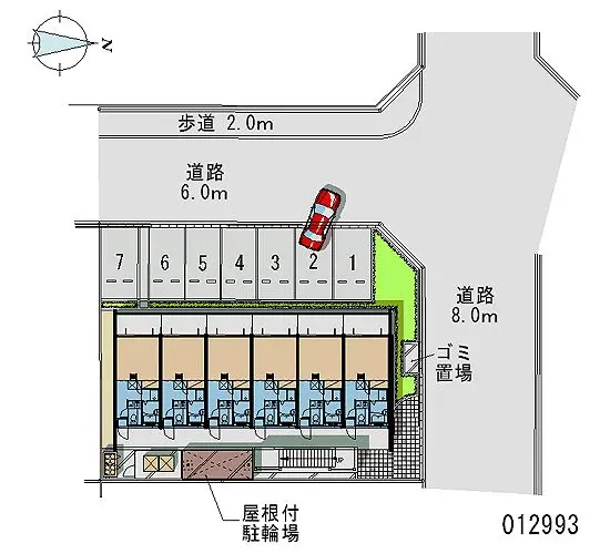 ★手数料０円★大阪市住吉区山之内　月極駐車場（LP）